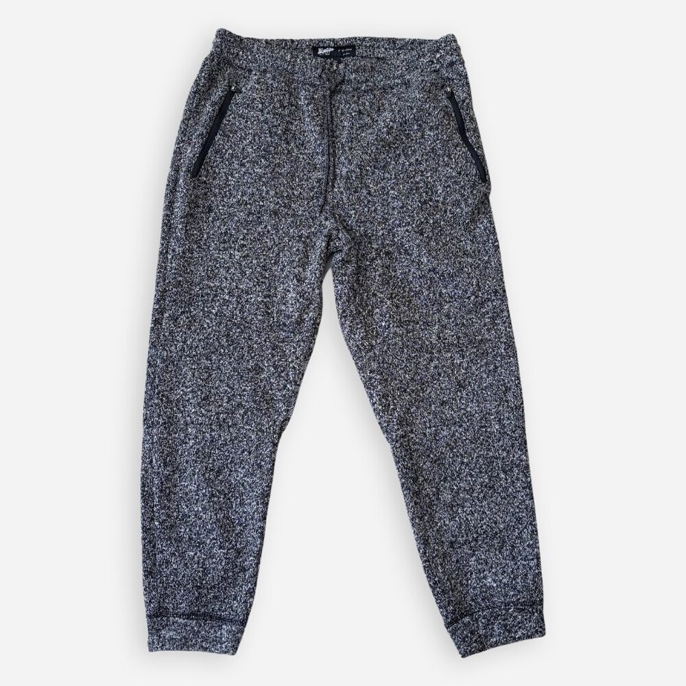 Brooklyn Cloth Mens Fleece Jogger Sweatpants Zip Pockets Black Size L Athleisure
